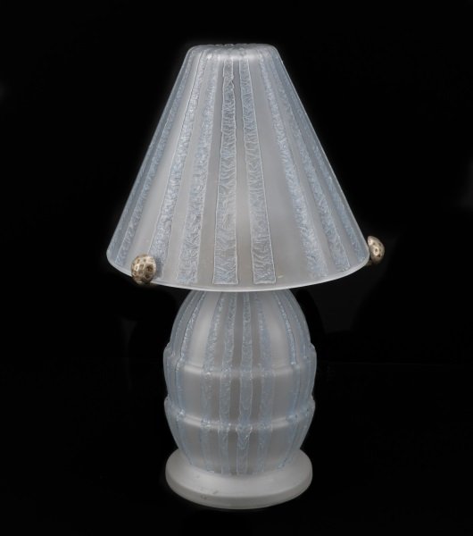 Daum Nancy Art Deco Frosted Boudoir Lamp (1 of 6)