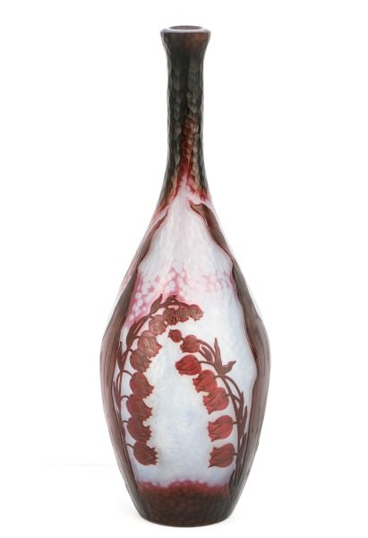 Daum Nancy Martele & Cameo Glass Bottle Vase (1 of 9)