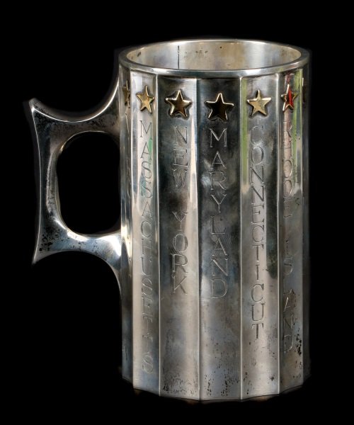 Scarce Bulgari "13 Colonies" Motif Sterling Stein (1 of 9)