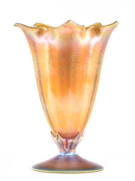 Louis Comfort Tiffany Floriform Favrile Glass Vase (1 of 10)