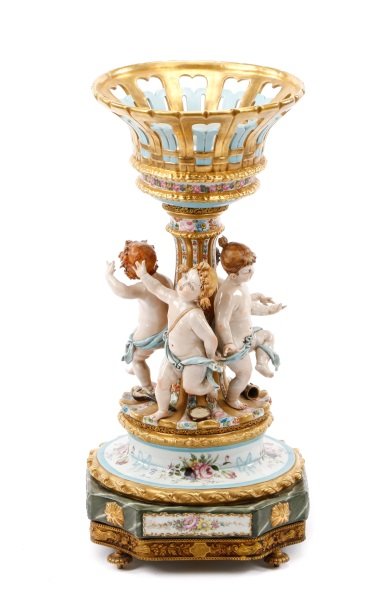 Capodimonte Figural Jardiniere Stand, Bruno Merli (1 of 10)