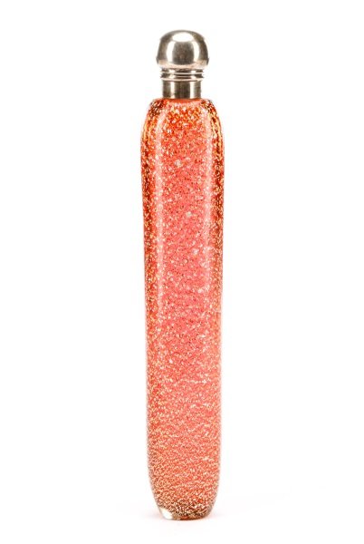 Spangled Cranberry Glass & Sterling Scent Vial (1 of 7)