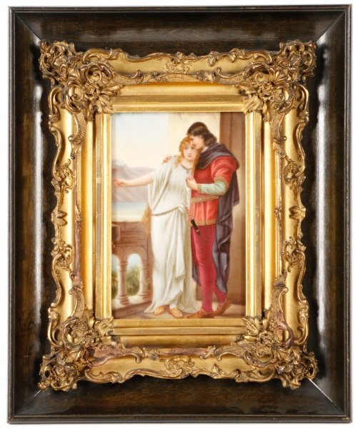 Hand Painted Porcelain Plaque After L. W. Heupel (1 of 7)