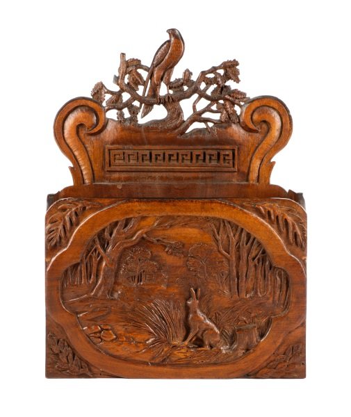 Black Forest Carved Letter Rack, Early 20th C. (1 of 10)