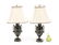 Pair of Bronze Mounted Green Marble Urn Lamps - 7