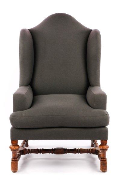 William & Mary Style Wingback Chair, 20th C. (1 of 10)