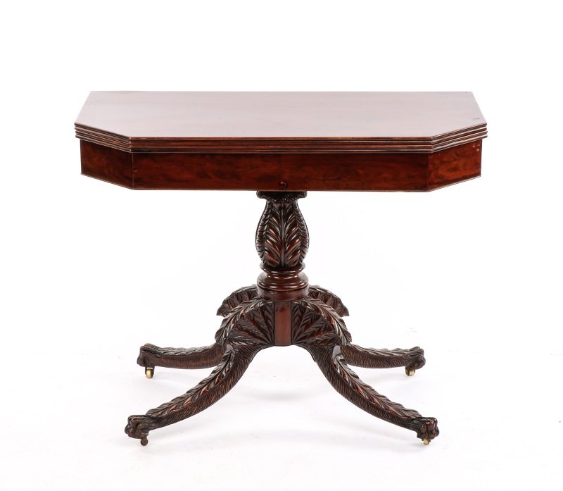 New York Empire Game Table, c. 1820 (1 of 8)