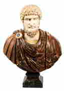 Large Carved Marble Bust of Roman Emperor (1 of 7)