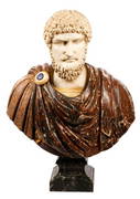 Large Carved Marble Bust of Roman Emperor (1 of 7)