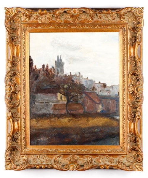 Continental School, "View of Village", O/C (1 of 6)