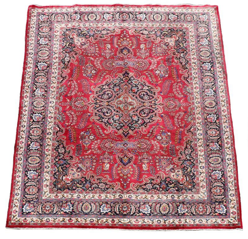 Signed Hand Woven Persian Tabriz Room Size Rug (1 of 5)
