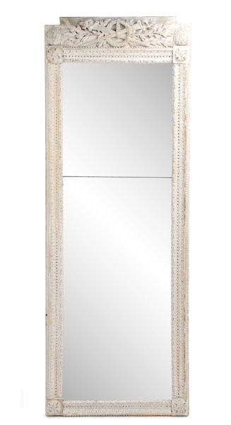 Tall Late Gustavian Mirror w/ Torch Crest (1 of 4)