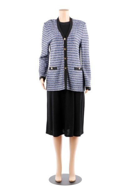 St. John 3 Piece Ensemble with Marled Blue Sweater (1 of 7)