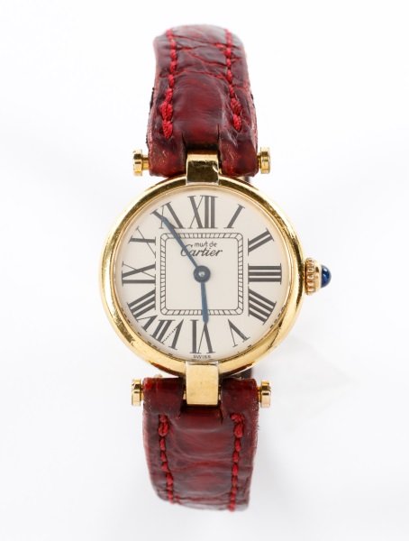 Ladies Vintage Must de Cartier Watch, Gold Vermeil (1 of 7)