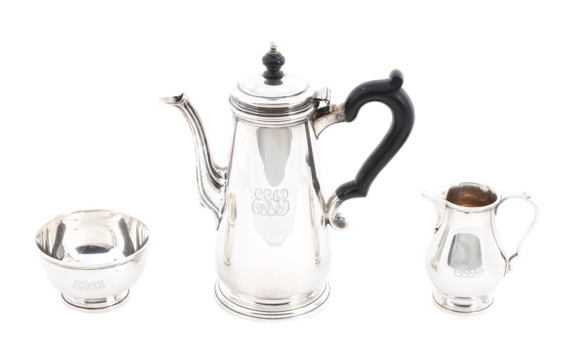 Three Piece Tiffany & Co Sterling Coffee Set (1 of 9)