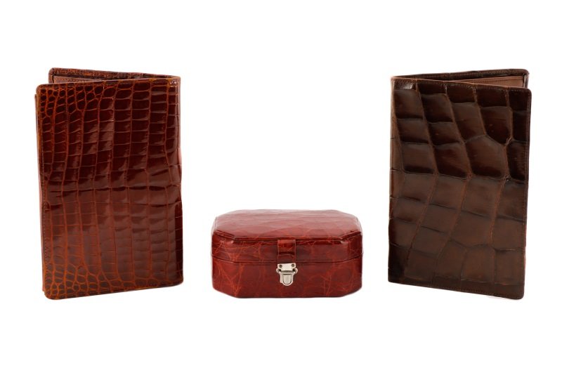 Three Alligator Accessories, Wallets & Jewelry Box (1 of 7)