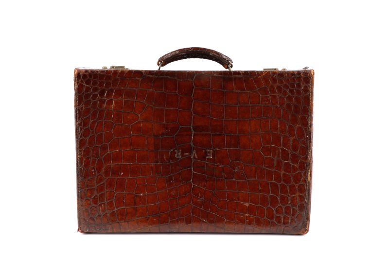 Vintage 1950s Alligator Weekender Bag (1 of 10)