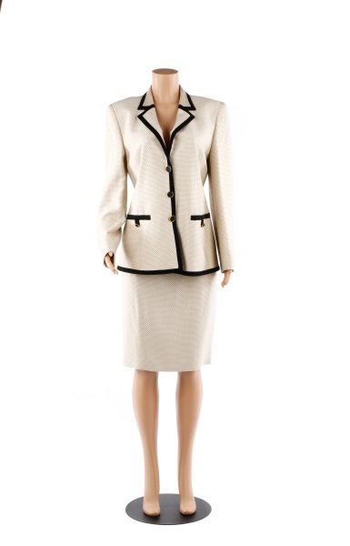 Ladies Escada Silk & Wool Skirt Suit, Size 42 (1 of 9)