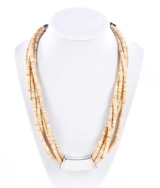 Jay King Sterling & Shell Five Strand Necklace (1 of 6)