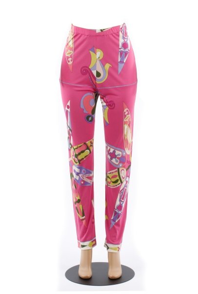 Vintage 1970s Emilio Pucci Silk Lounge Pants (1 of 9)