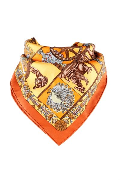 Small Hermes “Torana” Silk Scarf, Circa 1987 (1 of 9)