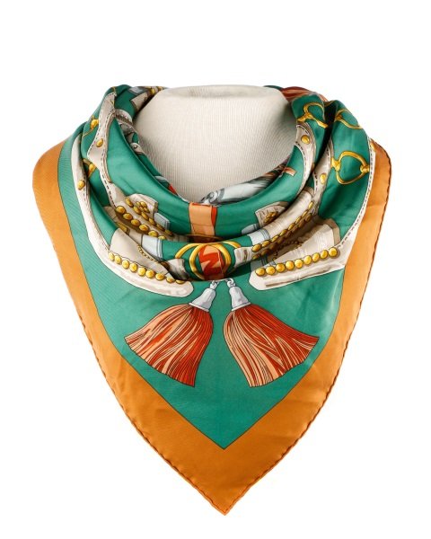 Hermes "Aux Champs" Silk Scarf, Circa 1970 (1 of 8)