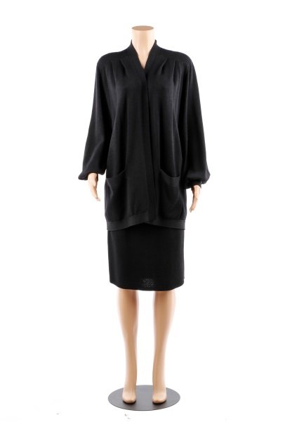 Ladies St. John Black Skirt & Sweater Ensemble (1 of 9)