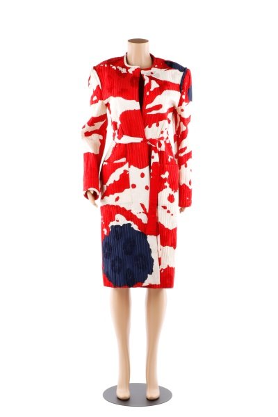 Vintage Michael Novarese Long Silk Jacket (1 of 9)