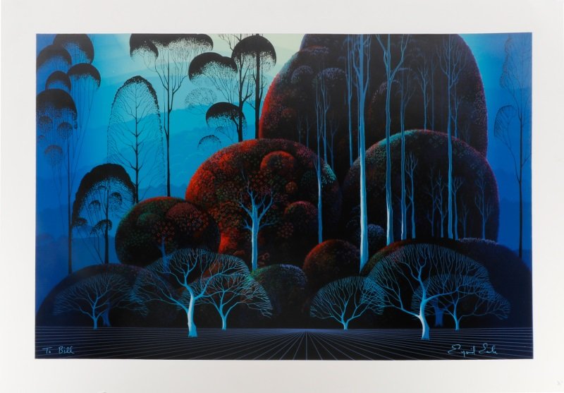 Eyvind Earle, "Enchanted Forest", Serigraph (1 of 9)