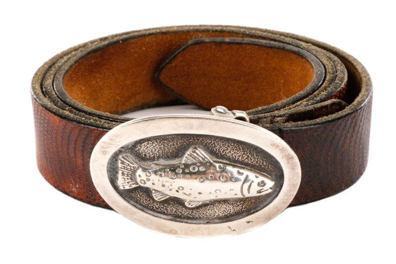 W. Krag O'Neil Sterling Fish Buckle, Pollock Belt (1 of 6)
