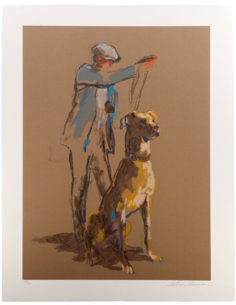 Leroy Neiman, "Great Dane", Signed Serigraph (1 of 9)