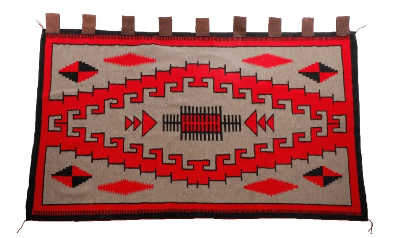 Fine and Large Navajo Woven Wool Rug (1 of 10)