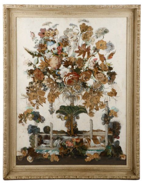 Unique Modern Collage Still Life w/ Dried Flowers (1 of 6)