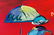 Peter Max Original Acrylic on Canvas, Umbrella Man - 2