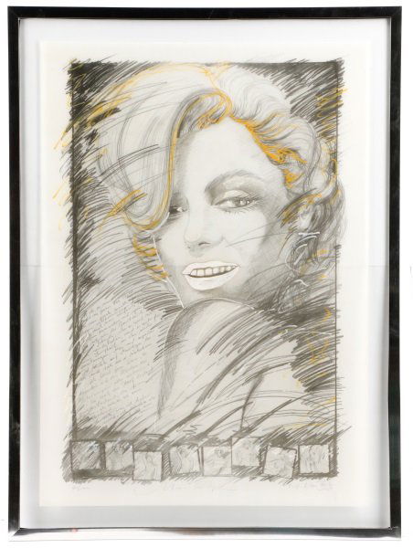 Marilyn Monroe Serigraph on Mesh, Signed (1 of 9)