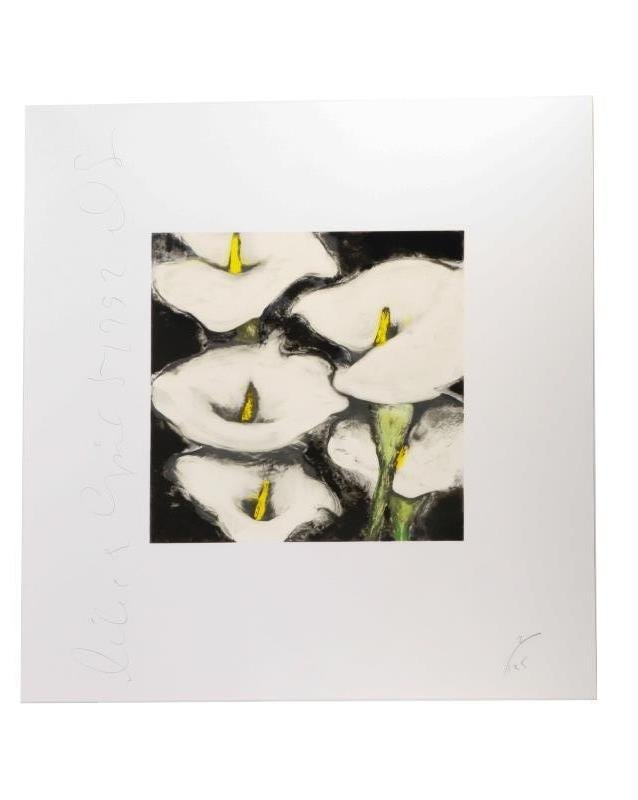 Donald Sultan "Lilies" Aquatint, Edition 7/125 (1 of 5)