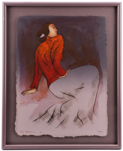 Gorman Signed 1991 Serigraph, "Myra" (1 of 7)