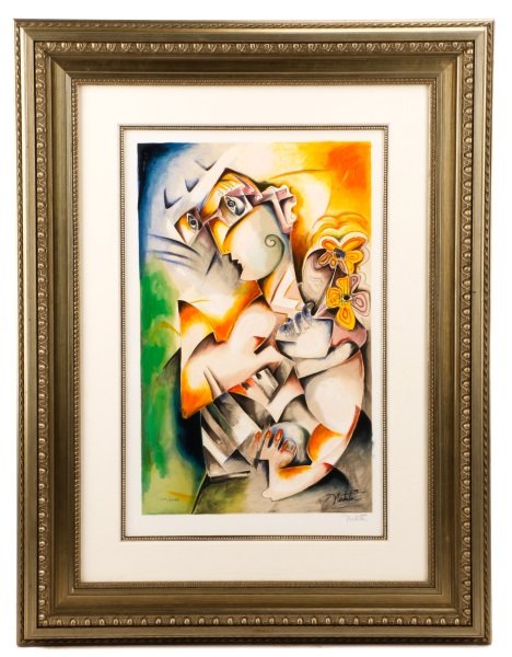 Alexandra Nechita Signed Embellished Litho, 20/40 (1 of 10)