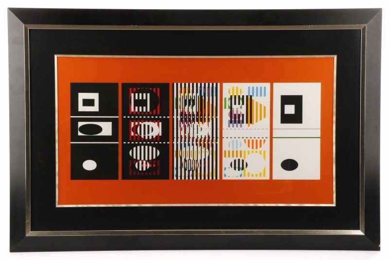 Yaacov Agam 1970 Signed Serigraph, "A-Trip" 75/99 (1 of 10)