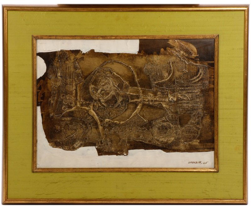 Modern Brutalist Artwork, Signed & Dated (1 of 6)