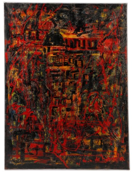 Maria Shafron, "Bamboo Walls", Signed Abstract (1 of 7)