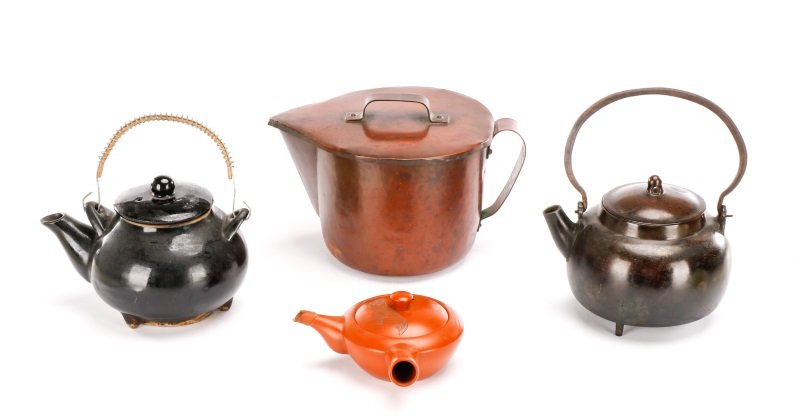 Group of Four Japanese Teapots, 19th/20th C. (1 of 7)
