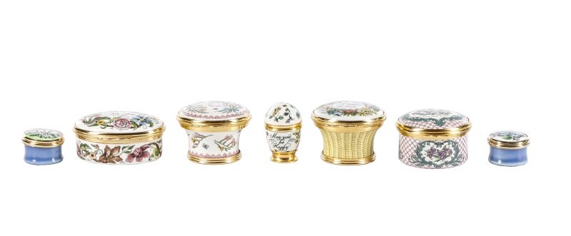 Group of 7 Halcyon Days Diminutive Boxes (1 of 5)