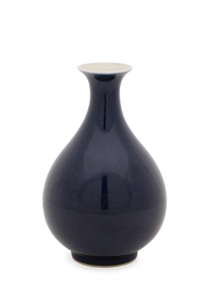 Chinese Cobalt Glazed Yuhuchunping Vase, Marked (1 of 6)
