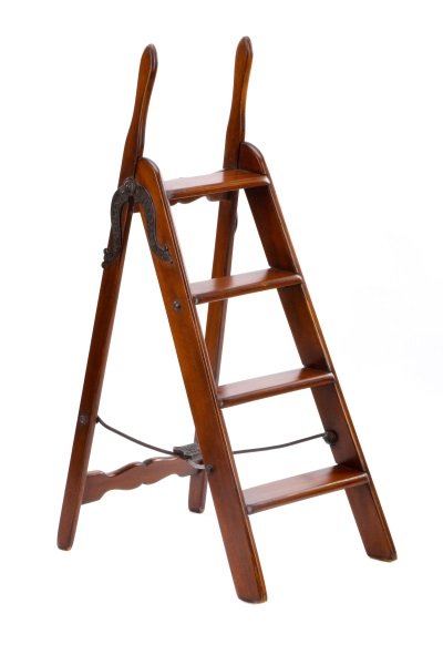 English Folding Simplex Ladder, 19th C (1 of 7)