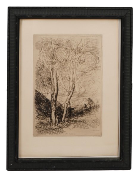 Corot, "Le Dome Florentin", Limited Ed. Etching (1 of 8)