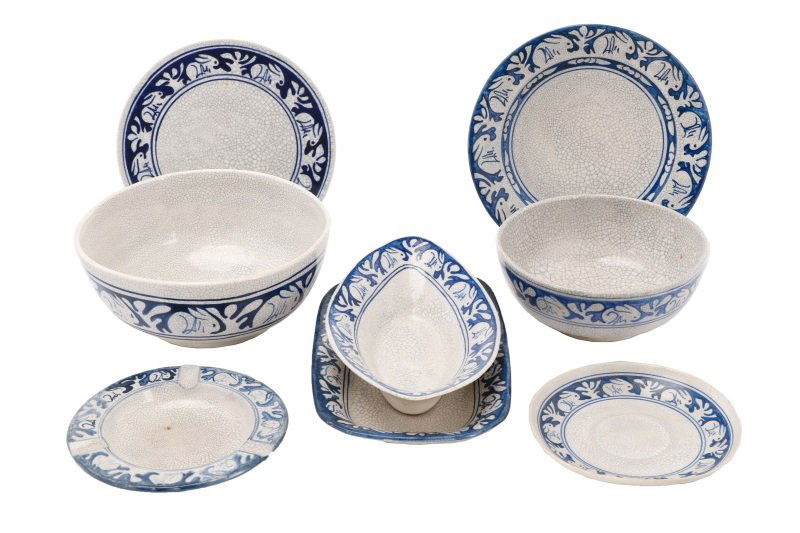 Collection of 8 Pcs of Dedham Pottery, Rabbits (1 of 10)