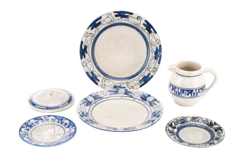 Group of 6 Pieces of Assorted Dedham Pottery (1 of 10)