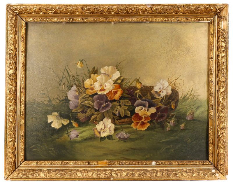 American School, Still Life with Violets Oil (1 of 6)