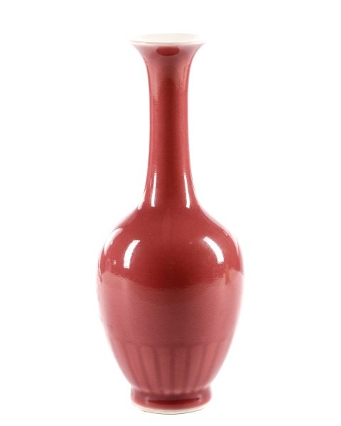 Chinese Kangxi Style Light Pink Ox Blood Vase (1 of 6)